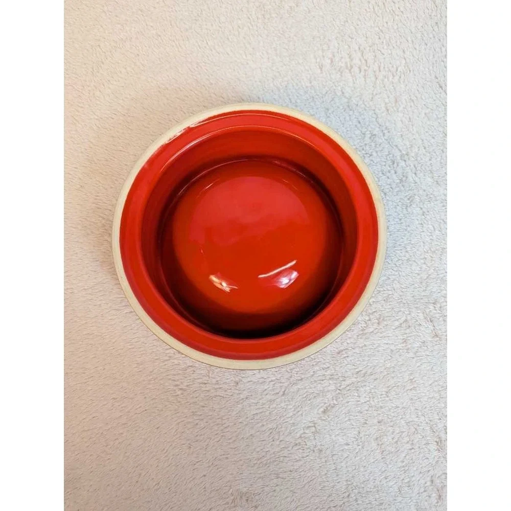 Le Creuset Red‎ Ceramic Pet Bowl Dish Luxury Kitchenware Dishwasher Safe